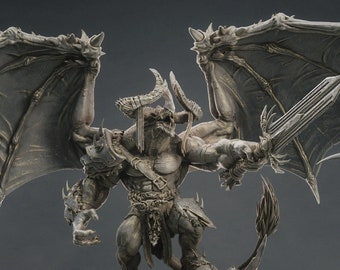 Peinta 3D - High quality resin 3D printing from Peinta3D - Resin figurine to paint from Rescale - The Warrior - Printed in 8K