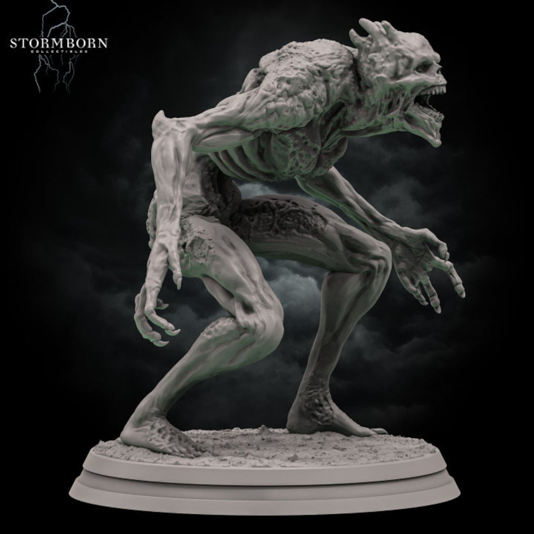Peinta3D – Figurine Résine à Peindre Vyrkol Demon – Univers Stormborg – Échelle 32 Mm – Taille 48,68 X 72,15 X 52,87 Mm + Socle 28,89 X 28,92 X 4,17 Mm – Impression 3D Haute Qualité