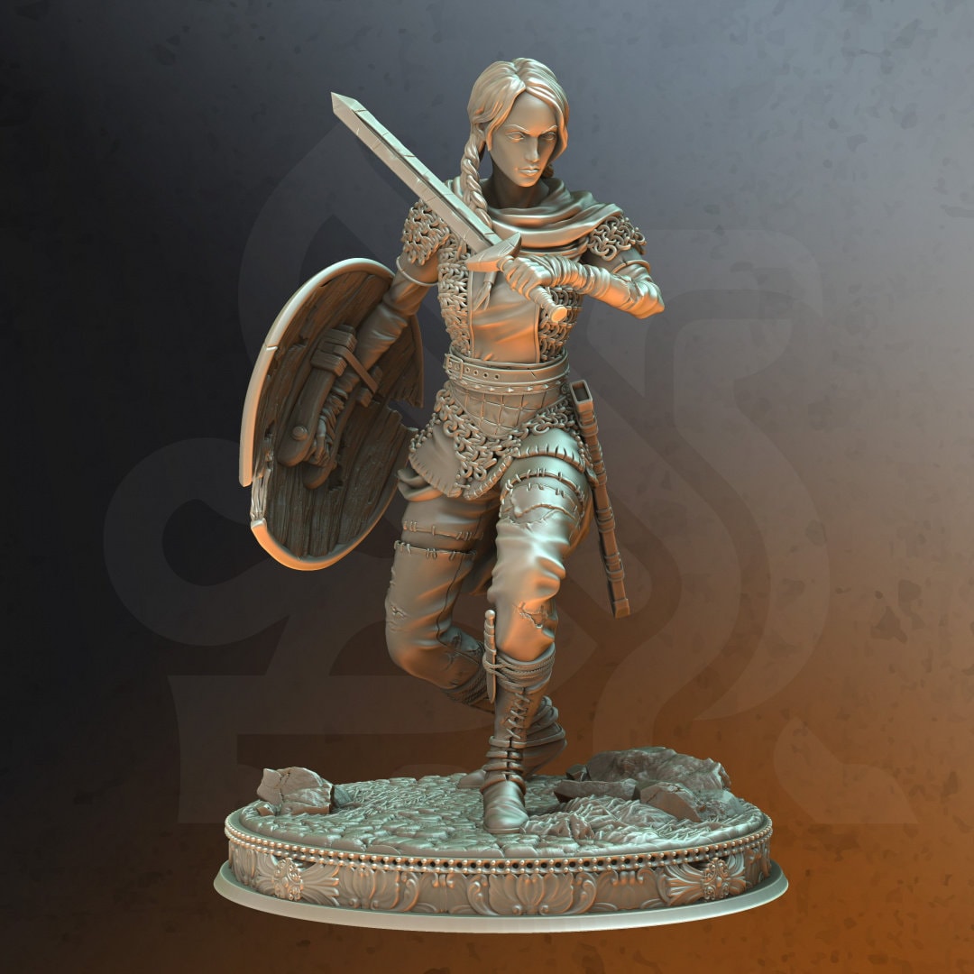 Figurine En Résine à Peindre Kuzen (An Eastern Journey) - Haute Qualité, 2 Tailles (75mm Ou Autre), Pour Hobby Et Collection