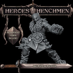 Peinta 3D - High quality resin 3D printing from Peinta3D - Resin figurine to paint, in the universe of Rocket Pig - Beast Master