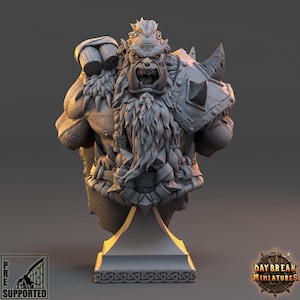 Peinta 3D - High quality resin 3D printing from Peinta3D - Resin figurine to paint, in the Rescale universe - Rutger bust