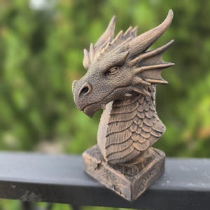 Peinta 3D - High quality 3D resin print to paint - Bust of a dragon by Missy Panda