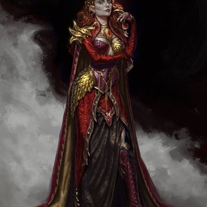 Peinta 3D - High quality 3D resin printing from Peinta 3D - Resin figurine to paint, Fantasy Universe, Lady Enya Von figurine