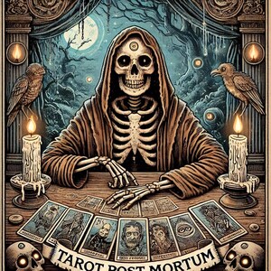 Peinta 3D - Impression 3D en résine haute qualité de Peinta3D JOUE - Plongez dans l’univers macabre et délirant du Jeu de Tarot "Post