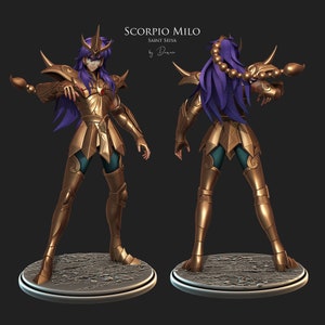 Peinta 3D - High quality resin 3D printing from Peinta3D - Resin figurine to paint in the Knights of the Zodiac universe from