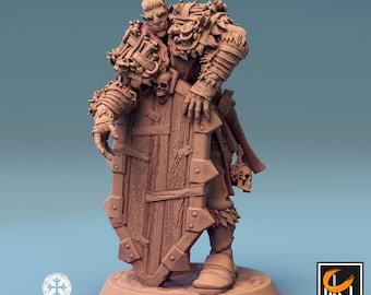 Peinta3D - Figurine en résine à peindre de chez Lord of the Print - Orc Soldier Guard - Imprimée en 8K [25mm]