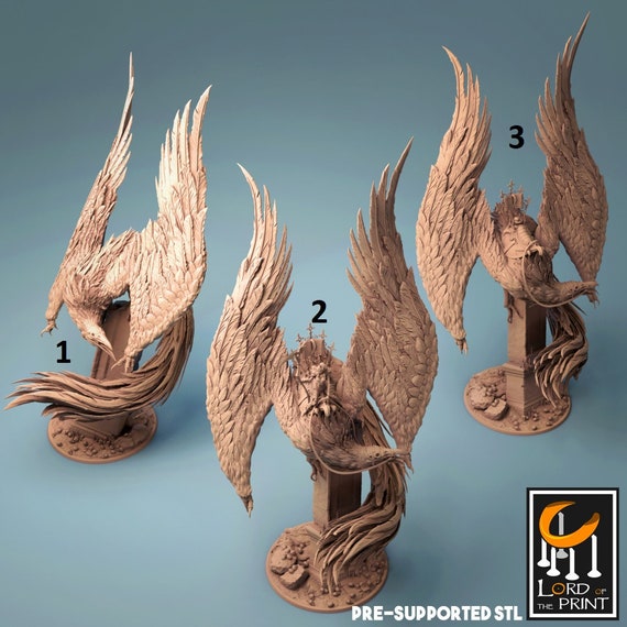 Peinta 3D - Impression 3D En Résine Haute Qualité De Peinta 3D - Figurine En Résine à Peindre, Le Phoenix De La Mort - France