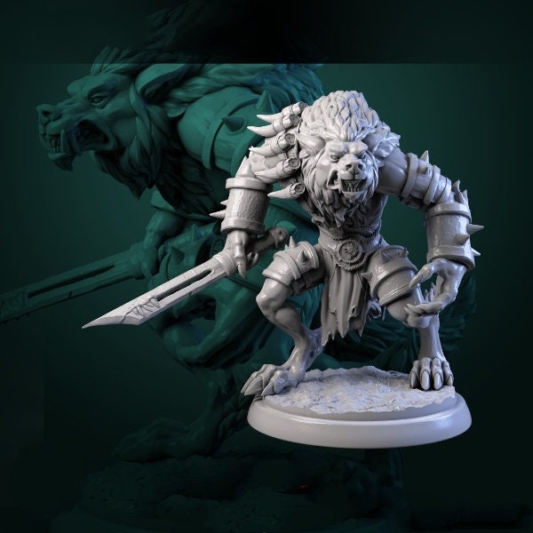 Figurine En Résine à Peindre Peinta3D - Frost Giant Univers Stormborg - Dimensions 143x115x153 Mm + Socle
