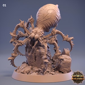 Peinta 3D - Impression 3D en résine haute qualité de Peinta 3D - Figurine en résine à peindre, Monde des Créatures "Giant Spider"