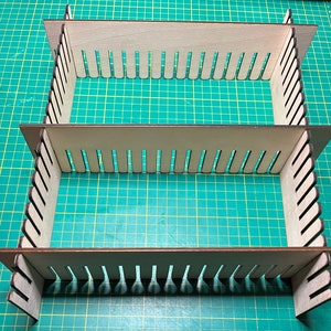 Divisor/Organizador de cajones-{Unidad Ikea Kallax}, Corte láser SVG, DXF, Madera, Láser Co2, Plantilla, Sólo descarga digital, Sólo archivos digitales.