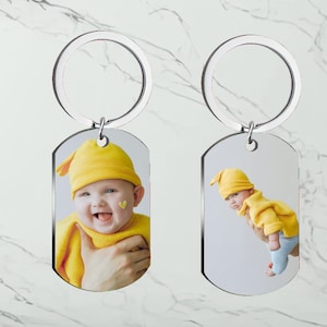 Photo Keychain, Picture Keychain, Personalized Text Keychain, Gift for him, Gift For boyfriend, Gift For girlfriend, Christmas Gifts