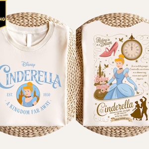 Chemise A Dream Is A Wish Your Heart Makes, chemise Cendrillon, chemise princesse Cendrillon, chemise royaume magique, chemise cadeau princesse