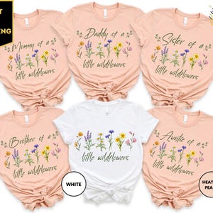 Wildflower Family Birthday Shirts, Wildflower Birthday Shirt, Family Wildflower Shirts, Girl Boho Birthday Party