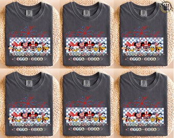 Retro Mickey Mouse America 250 Years Comfort Colors® Shirt, America 250th Anniversary Tee, Patriotic Disney Graphic Shirt