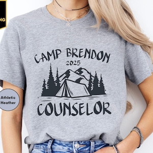 Custom Camp Counselor Shirt, Personalized Camp Counselor Shirt, Camping Shirts, Summer Camp Shirts, Camping Trip