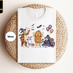 Retro Pooh Ghost Halloween Shirt, The Pooh Halloween Shirt, Spooky Season Shirt, Pooh Shirt, Halloween Women&#39;s Shirt