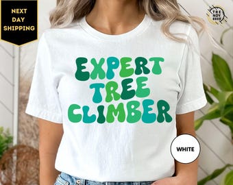 Expert Tree Climber Kids T-Shirt, Natural Fleck, Funny Slogan T Shirt, Vacation tee, Girls T-Shirt, Boys T-Shirt