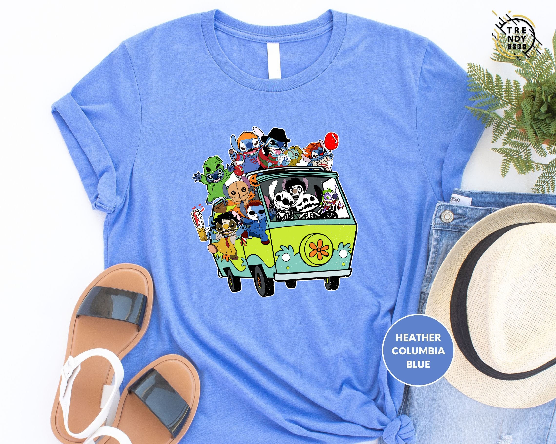 Horror Friends Van With Clown In October We Wear Pink Horror Movie Halloween All Over Print 3d Shirt 1024x1024 - Foto 14