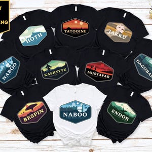 DUNE National Parks Star Wars Planets Shirt, Disneyland Parks Shirt, Endor Park Shirt, Tatooine Shirt, Disney Parks Shirt