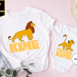 Disney Dad Kids T-Shirt, Lion King And Future King Shirt, Animal Kingdom Birthday Tee, Safari Family Shirt, Mufasa and Simba