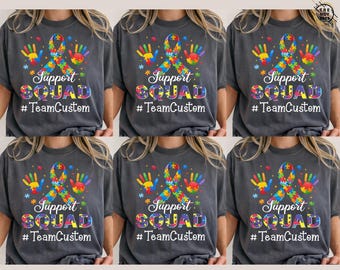 Autism Squad Shirt, Autism Awareness Puzzle Ribbon Tee, Special Education Teacher Shirt, Neurodiversity Support Shirt