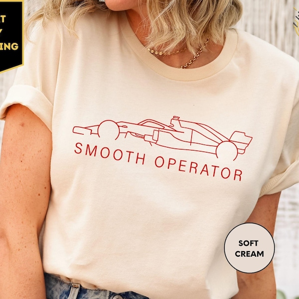 Camiseta Sainz Smooth Operator de peso medio, sudadera con capucha, sudadera para aficionados a la fórmula, regalo para aficionados a las carreras, regalo inspirado en las carreras, Carlos Sainz 55, F1