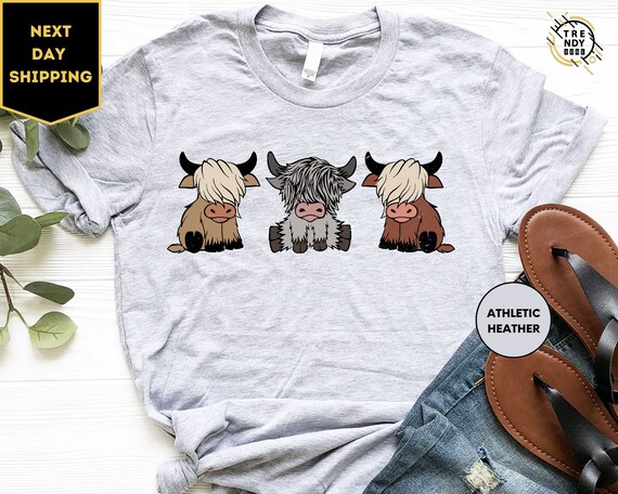 Highland Cow Shirt, Cute Cow Shirt, Western Crewneck, Highland Cow Shirt, Cow Gifts, Cow Shirt, Highland Cow Crewneck