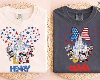 250 Years Of America Disney Shirt, Comfort Colors 250th Anniversary Tee, Mickey And Friends US Anniversary Gift