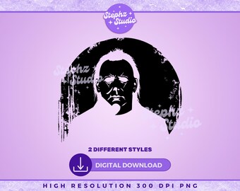 Michael Myers PNG - Distressed - Halloween Graphics - Butcher Shop - Sublimation - Cricut - T-Shirt Design - Trick or Treat Bag - Horror