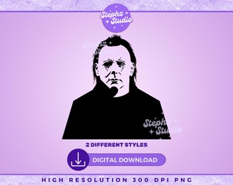 Halloween PNG - Michael Myers - Personajes de películas de terror - Asesino - Archivos Cricut - DTF - Diseño de Halloween más popular - PNG espeluznante