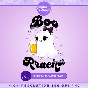Boo Rracha PNG - Ghost - Spanish Halloween - TrikoTri - Comadre Crew - Funny Shirt - Mexican - Latina Halloween - Drunk - La Peda - Fantasma