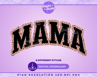 Mamá leopardo rosa polvoriento PNG - Mamá de moda - Universidad - Sublimación de mamá - Diseño de mamá - Mamá retro - Mamá PNG - Mamá - Estampado de leopardo - Otoño