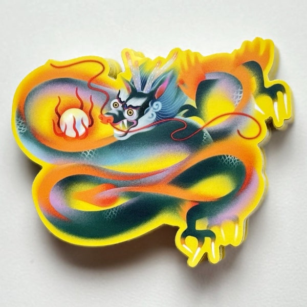 Dragon Matt Sticker | Lunar New Year | Size 4x3.2in