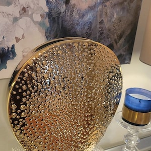 Gold Round Vase