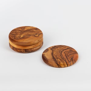 Olive Wood Coaster Set of 4