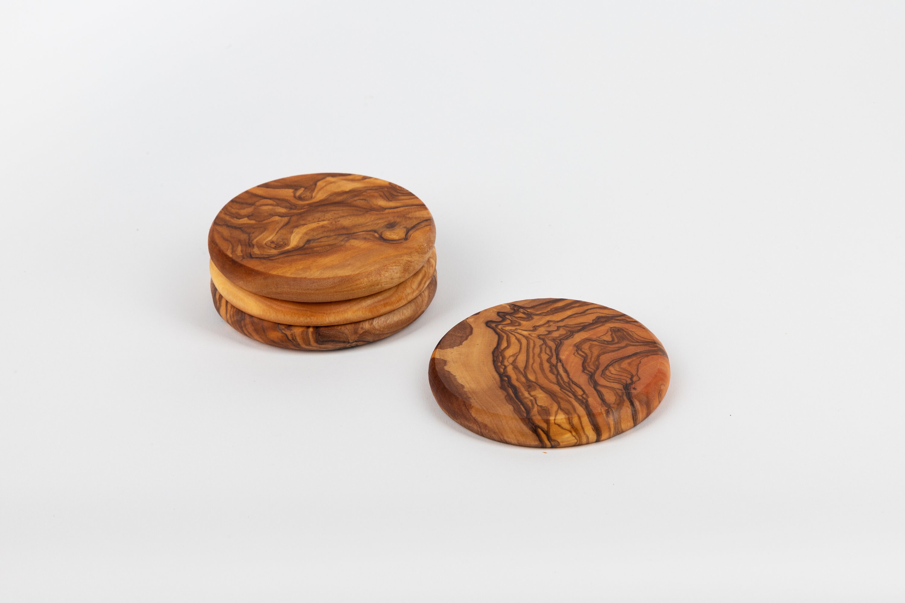 Olive Wood Coaster Dunroven House, Inc.