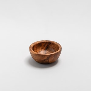 Small Olive Wood Bowl 4 by 2 inches