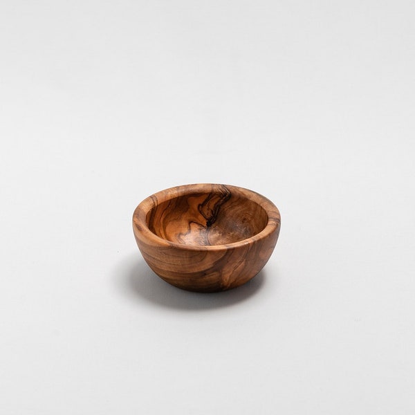 Small Olive Wood Bowl 4 by 2 inches