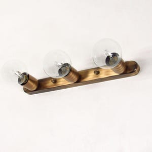 Bathroom Light Vanity Linear | Flush Mount Ceiling Light | Mid Century Sconce | Modern Lighting  | Vintage Lighting | Hallway Wall Light