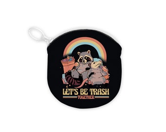 Raccoon And Possum Pacifier Pouch with Paci - Accessory for Binky, Dummy, Nookie, Cosplay, Agere, Role Play, Makeup or Crystal Storage