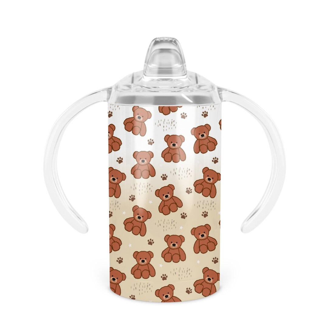 Teddy Bear Sippy Cup 12 Oz Double Walled Stainless Steel Tumbler