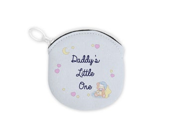 Daddy's Little One Pacifier Pouch with Paci - Accessory for Binky, Dummy, Nookie, Cosplay, Agere, Role Play, Makeup or Crystal Storage