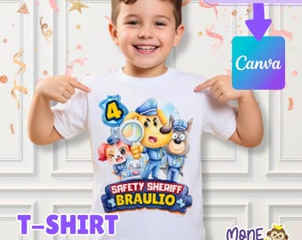 Sheriff tshirt, safetty sheriff, sheriff labrador party, dogs party, Tshirt template sheriff, Archivo PNG Sheriff, party sheriff labrador