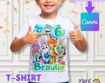 Zootopia, zorro y conejo, zootopia party, animals party, Tshirt template animals zoo, Archivo PNG Animals, party zootopia 2, party animals