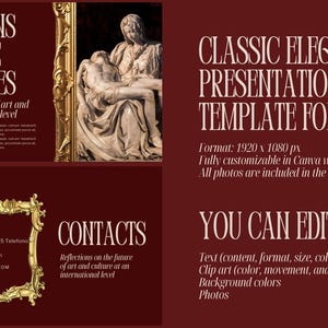 CANVA Presentation Template | Classic and Elegant Photographic Design ...