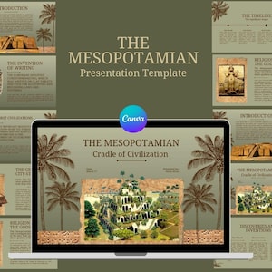 Presentazione Canva sulla Mesopotamia – La Culla della Civiltà | Perfetta per Scuole, Insegnanti ed Educatori