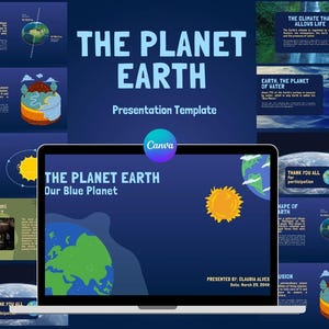 Presentazione Educativa sul Pianeta Terra | Modello Canva per Scuole e Studenti | Lezione di Scienze | Modello Educativo sul Pianeta Terra