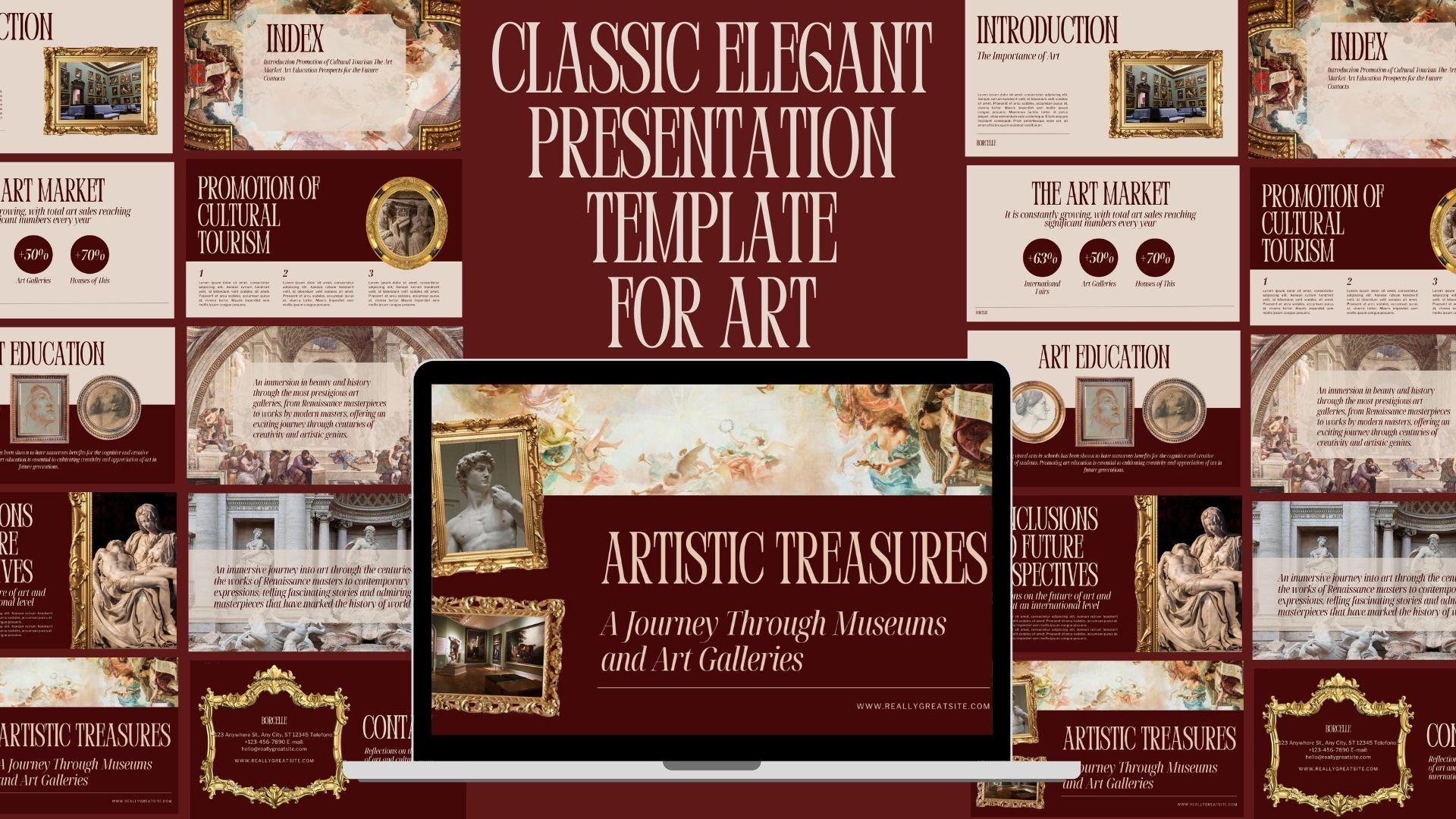 CANVA Presentation Template Classic and Elegant Photographic Design for ...
