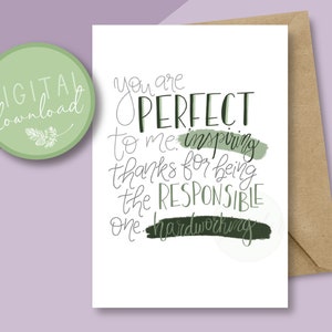 Enneagram 1 Printable Card // The Reformer Digital Print // Instant Download // Hand Drawn Enneagram Printable