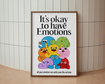 Dopamine Decor Wall Art Colorful Quote Print Aesthetic Room Decor, Colorful Typography Poster, Aesthetic Mental Health, Groovy Download